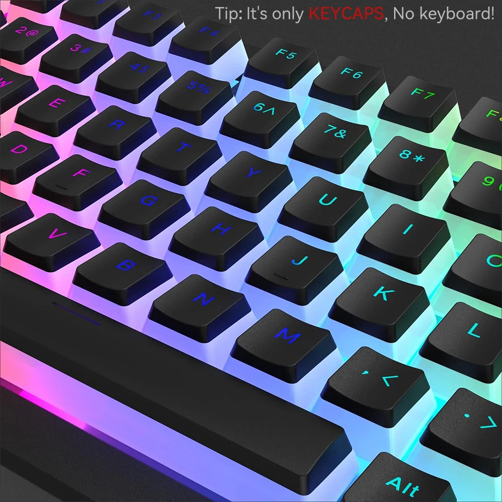 Novo pudim pbt keycaps 129 tec - Keyboard Gaming Blue Switch avaliação e preço