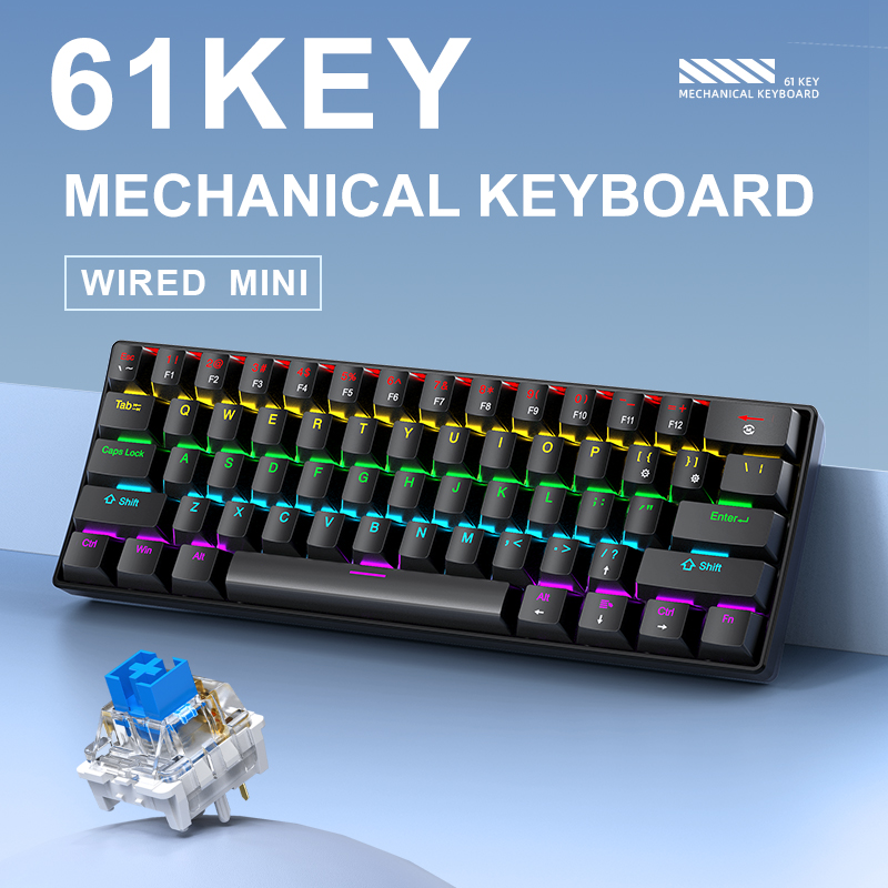 Teclado Mecânico para Jogos AP - Keyboard Gaming Blue Switch avaliação e preço